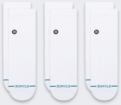 Picture of Skarpety Stance Icon Quarter 3 pary White
