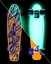 Attēls no SKATEBOARD GLOWING OUTLINER