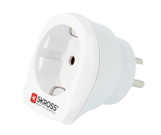 Picture of Skross Travel adapter CA EU to DEN - Europe to Denmark White