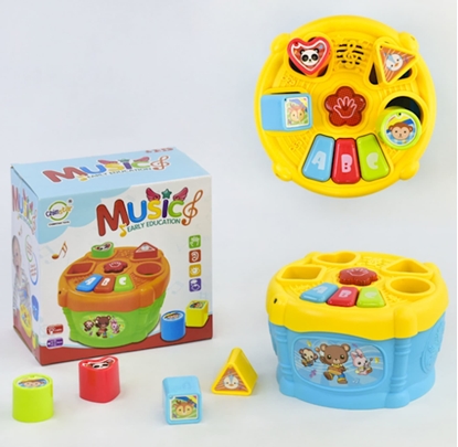 Изображение Slowmoose Muzyczny Bbenek Interaktywny Zwierzta Ksztaty Dwiki Zabawka Edukacyjna