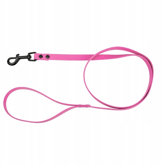 Picture of Smycz dla psa z wytrzymaej gumy, rowy, 16mm/1,2m