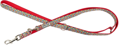 Attēls no Smycz dla psa, wzr folk, regulowana, tama, 16MM/220CM czerwona