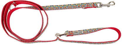 Attēls no Smycz dla psa, wzr folk, regulowana, tama, 25MM/220CM czerwona