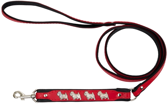 Picture of Smycz dla psa, wzr pieski west, 10MM/120CM czerwona