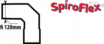 Picture of SpiroFlex 120 kolano nastawne nierdzewne
