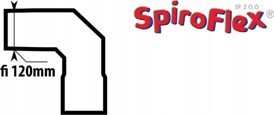 Picture of SpiroFlex 120 kolano nastawne nierdzewne