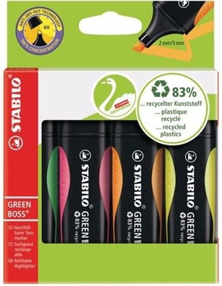 Attēls no Stabilo Zakrelacz GREEN BOSS, zestaw 4 kolorów (SCH250)