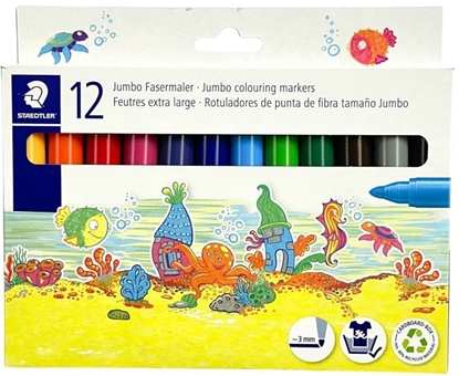 Attēls no STAEDTLER Fasermaler Noris Jumbo 12er-Set retail (340 C12)