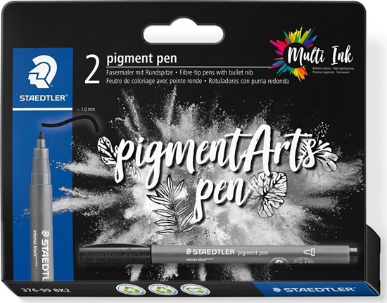 Picture of Staedtler STAEDTLER MultiInk Pigment Arts intensiv pen schwarz 2er-Set retail