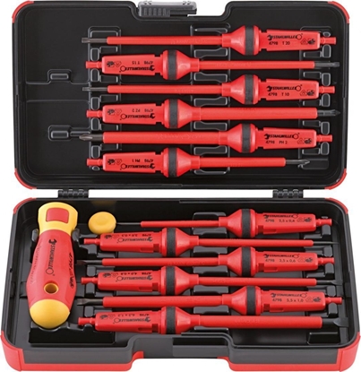 Изображение Stahlwille Wkrtaki z wymiennym grotem, izolowane 1000V VDE, 14-el.