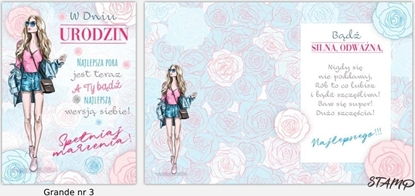 Attēls no Stamp Karnet Grande + koperta wzór nr 03 Urodziny