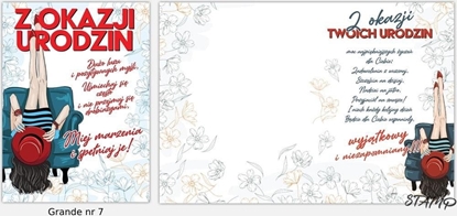 Attēls no Stamp Karnet Grande + koperta wzór nr 07 Urodziny