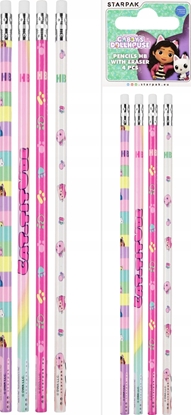 Attēls no Starpak OLOWEK Z GUM HB GABBY S DH STK PBH 4SZT 36/432