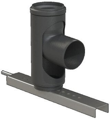 Picture of STARR Kolano ze stop starr 87° z kotwieniem DN110 UV Stabilne Czarne