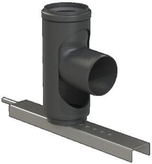 Picture of STARR Kolano ze stop starr 87° z kotwieniem DN110 UV Stabilne Czarne