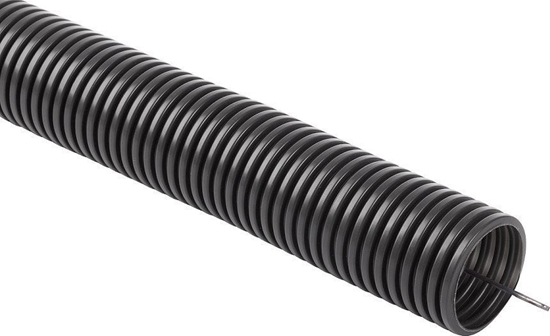 Изображение STASISKI Rura instalacyjna gitka karbowana, peszel PVC, UV, 320N z pilotem 20/16 25m