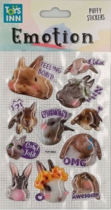 Изображение Stnux Naklejki emotions - króliki 8691 STNUX p6