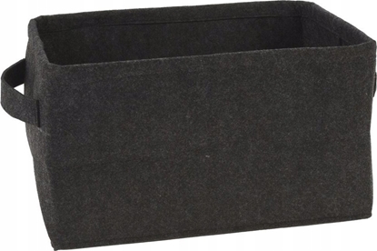 Изображение Storage Solutions Koszyk do przechowywania filcowy skadany czarny 36x27x20 cm