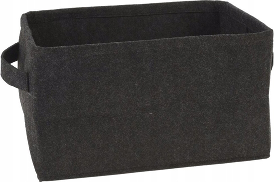 Изображение Storage Solutions Koszyk do przechowywania filcowy skadany czarny 36x27x20 cm