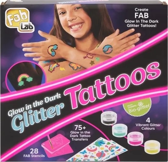 Picture of Storey Publishing LLC FabLab Glow Tattoos - glitter tattoos that glow in the dark