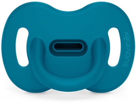 Picture of SUAVINEX - 308607-SMOCZEK 100%            SILIKONOWY FIZJOLOGICZNY SX PRO/0-6M/CIEMNONIEBIESKI/COLOUR ESSENCE