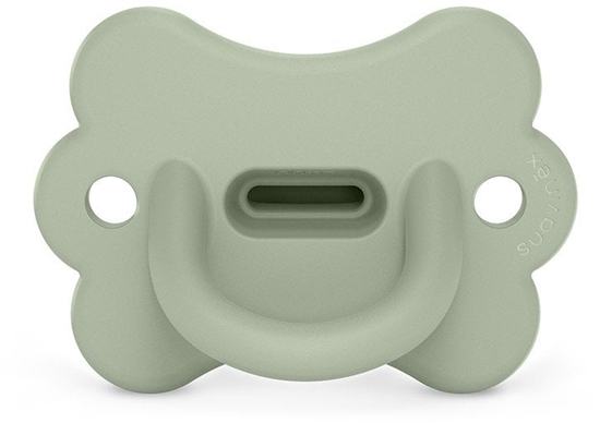 Picture of SUAVINEX - 308918-SMOCZEK 100%            SILIKONOWY FIZJOLOGICZNY SX PRO/MOTYLEK/6-18M/ZIELONY/COLOUR ESSENCE