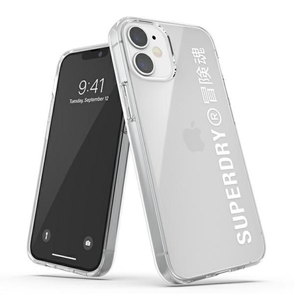 Attēls no SuperDry Snap iPhone 12 mini Clear Case biały|whit