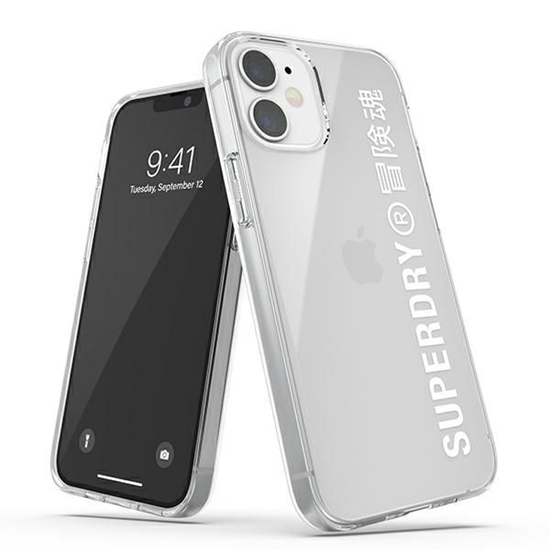 Picture of SuperDry Snap iPhone 12 mini Clear Case biały|whit