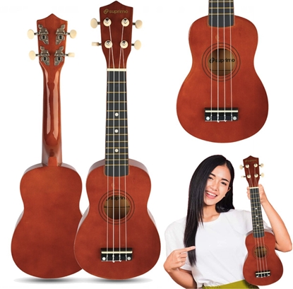 Изображение SUPRIMO UK21 DW ukulele sopranowe 21"" ciemne drewn