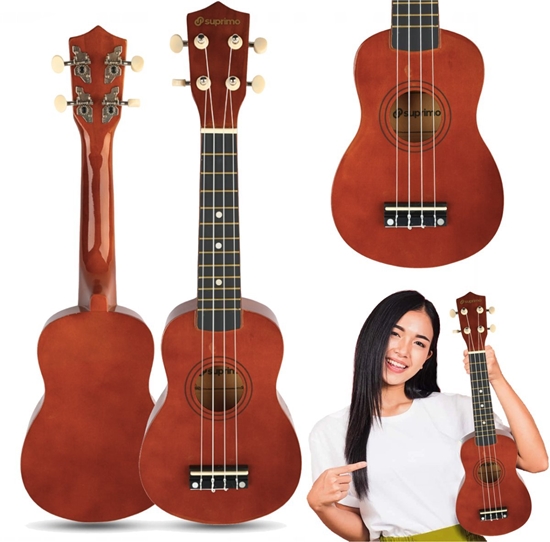 Picture of SUPRIMO UK21 DW ukulele sopranowe 21"" ciemne drewn