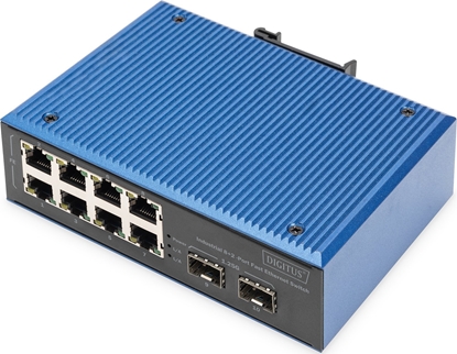 Изображение Digitus Industrial 8+2 port Fast Ethernet switch