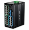 Изображение Trendnet Industrie Switch 26Port Gbit PoE+ Metall DIN-Rail