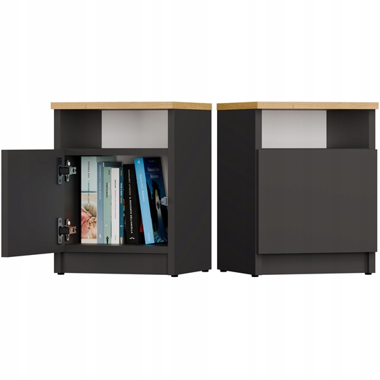 Picture of Szafka nocna GALAX 30/1D ANTRACYT ARTISAN