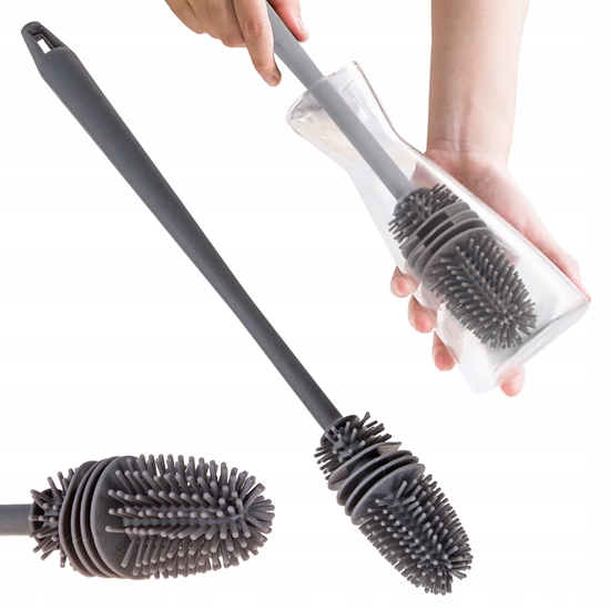 Picture of Szczotka silikonowa do mycia szklanek i butelek 31cm (375)