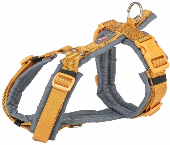 Picture of Szelki dla psa Trixie Premium Trekking Grafit Curry XL
