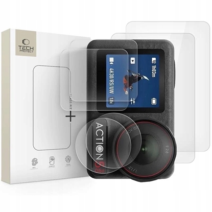 Picture of Szko hartowane Tech-Protect Glass Fit+ DJI Osmo Action 5 Pro Clear [2 PACK]