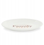 Изображение Talerzyk, dla kota, biay, nadruk Family First, ceramiczny 18x15cm