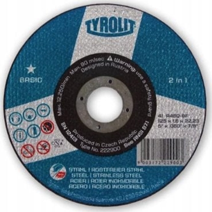 Изображение Tarcza do szlifierki 125x1,6 stal/inox