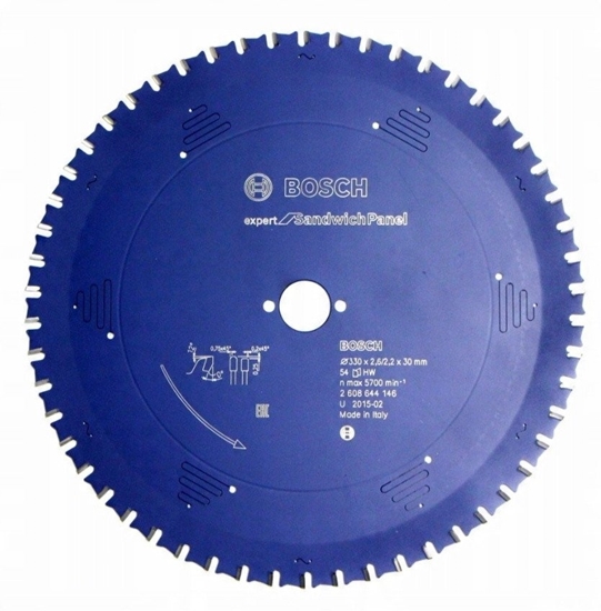 Picture of Griešanas disks Bosch Expert for Sandwitch Panel; 330x2,6x30,0 mm; Z54; 12°