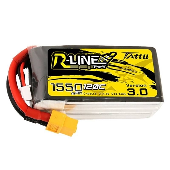 Picture of Tattu Battery Tattu R-Line Version 3.0 1550mAh 14,8V 120C 4S1P XT60