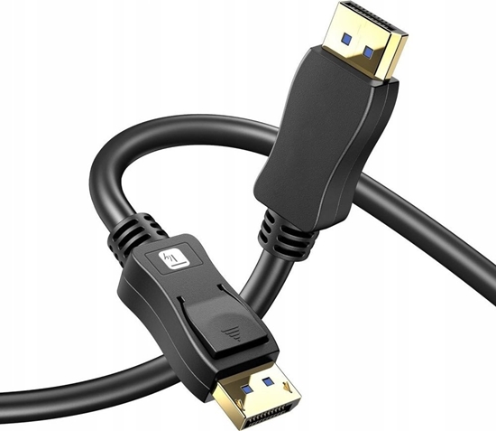 Picture of TECHLY DisplayPort 2.1 Audio/Video Cable M/M 4K 1m Black