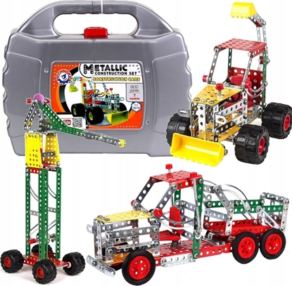 Изображение Technok Klocki konstrukcyjne metalowe Pojazdy budowlane  289el. 3879 TechnoK