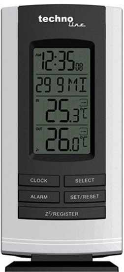 Picture of Technoline WS 9180, Black, White, Indoor thermometer, Outdoor thermometer, Thermometer, Thermometer, Plastic, °C