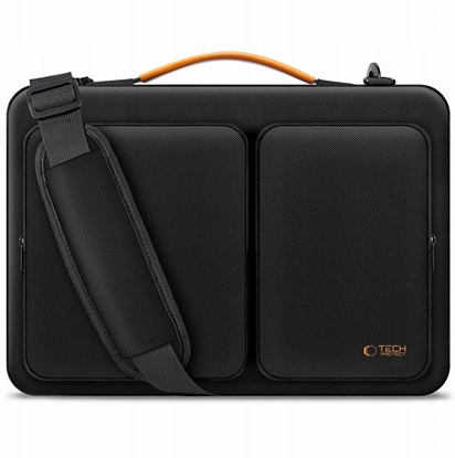 Attēls no Tech-Protect Tech-Protect Defender Bag for 15-16 Laptop - Black and Orange