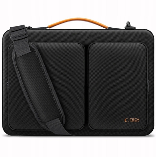 Picture of Tech-Protect Tech-Protect Defender Bag for 15-16 Laptop - Black and Orange