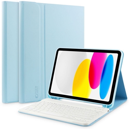 Изображение Tech-Protect Tech-Protect SC Pen + Keyboard Case with Keyboard for iPad 10.9" 2022 - Light Blue