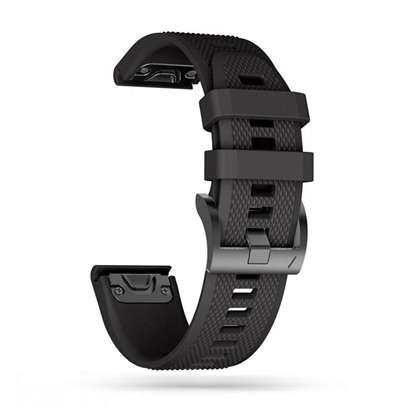 Attēls no Tech-Protect Tech-Protect Smooth Strap for Garmin Fenix 3 / 5X / 3HR / 5X Plus / 6X / 6X Pro / 7X - Black