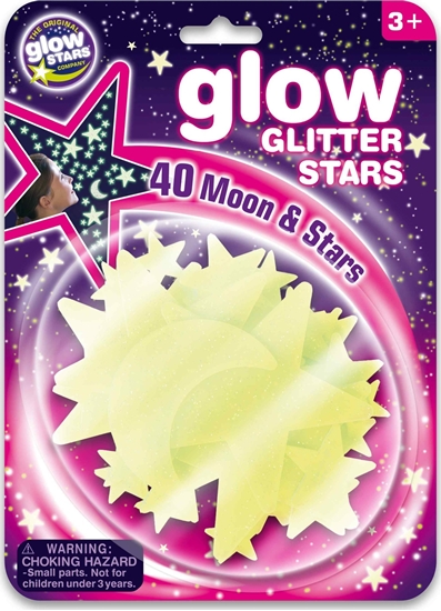 Picture of Teka ¦wiec±ce brokatowe gwiazdki