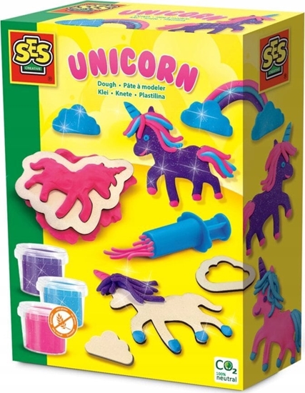 Picture of Teka Ciastolina brokatowa neon Jednoroec