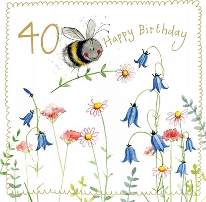 Picture of Teka Karnet Urodziny 40 S544 Pszczóka